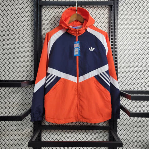 Corta Vento - Adidas Originals Laranja e Azul