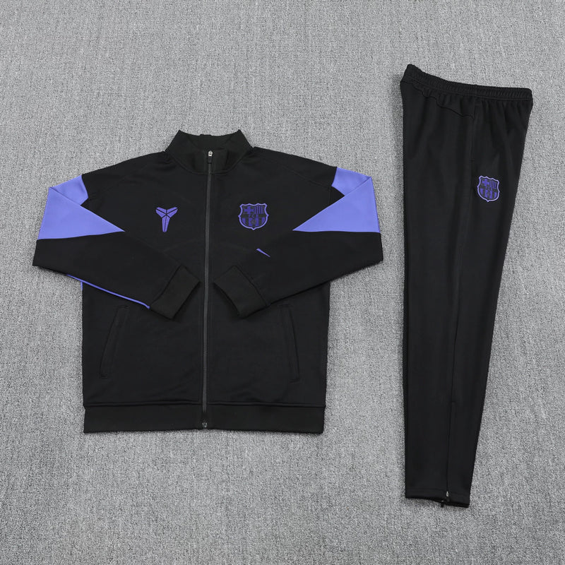 Conjunto de Frio - Barcelona Preto e Roxo