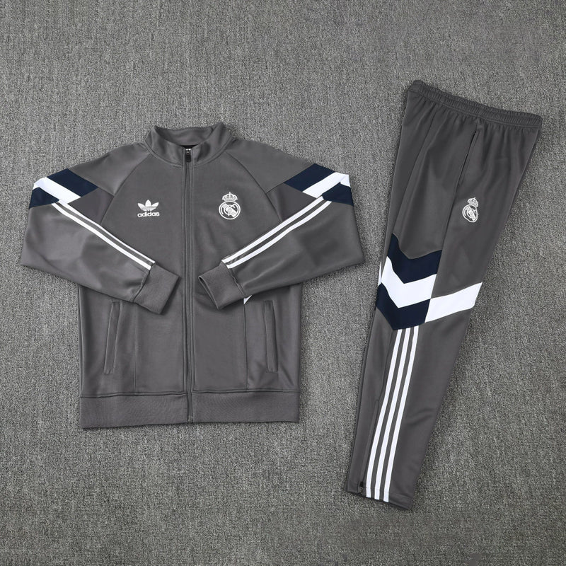 Conjunto de Frio - Real Madrid Cinza